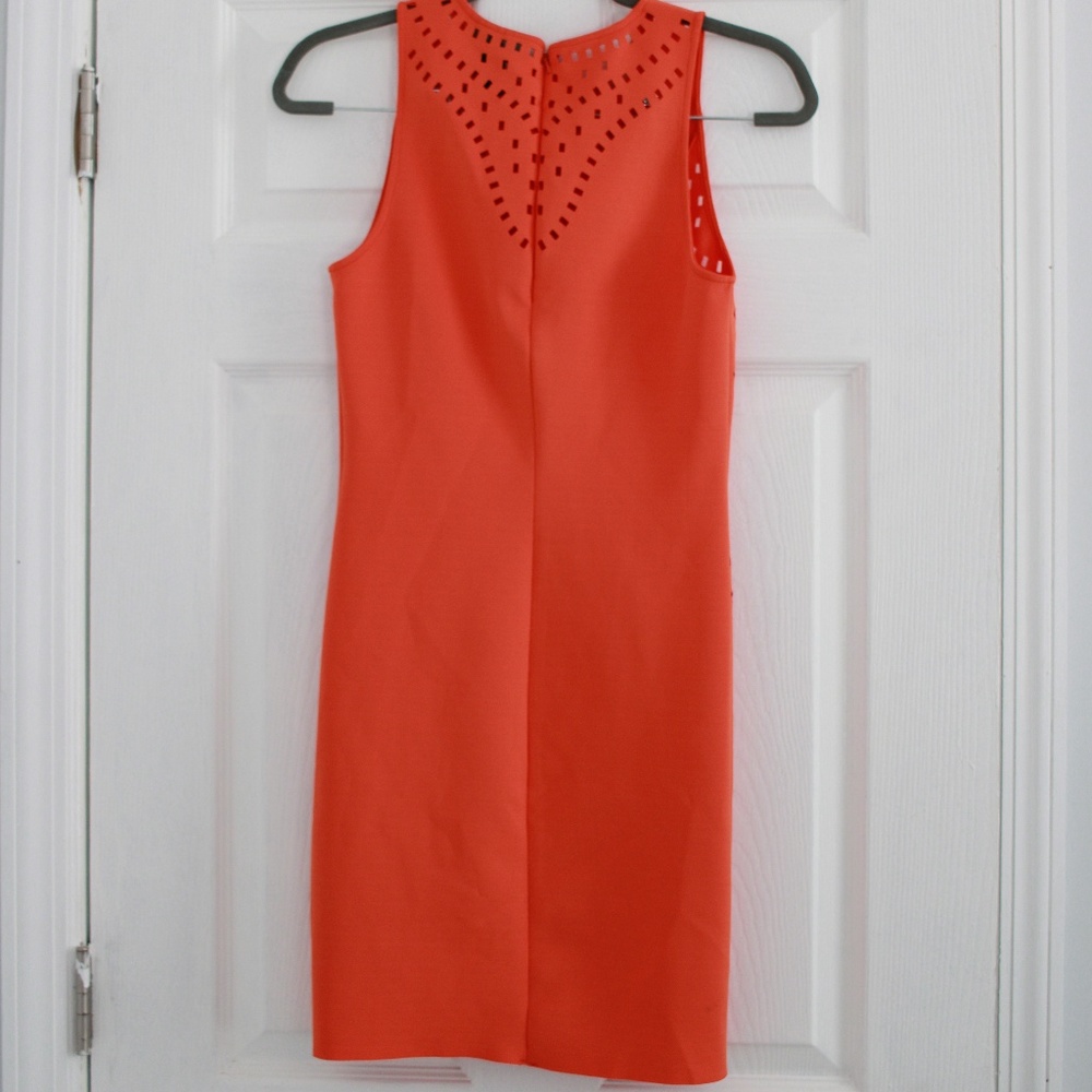 H&M | ORANGE PERFORATED DRESS - Picture 3 of 7